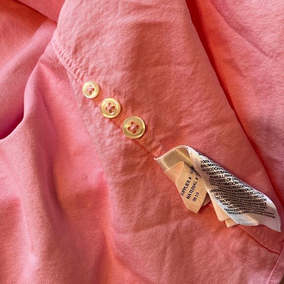 Polo Ralph Lauren Shirt Men’s XL Pink Chambray Classic Fit Pony Oxford - Picture 7 of 12